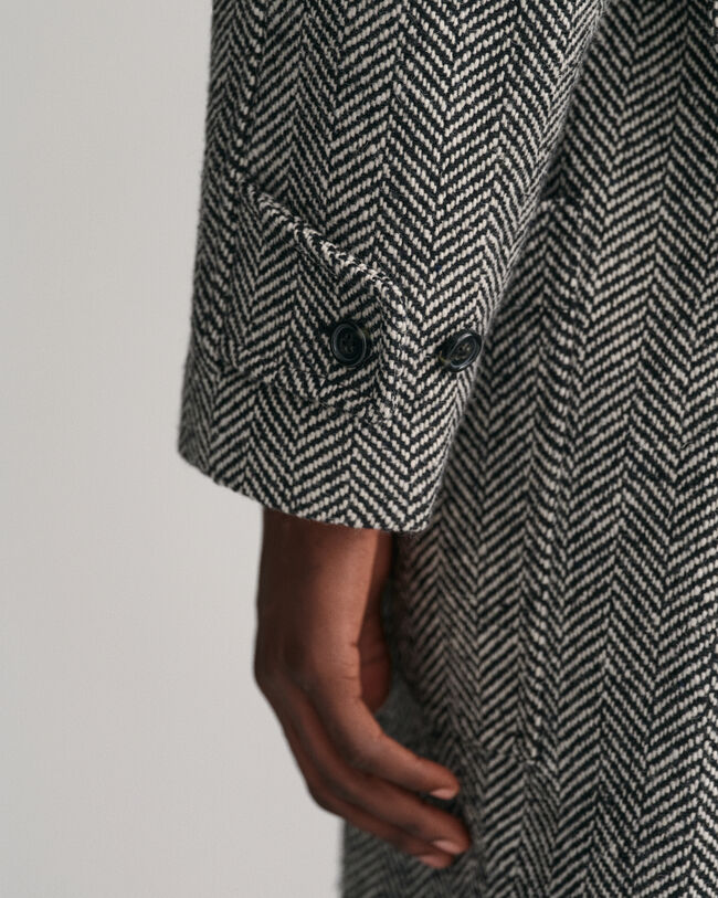 Cappotto in lana Balmacaan