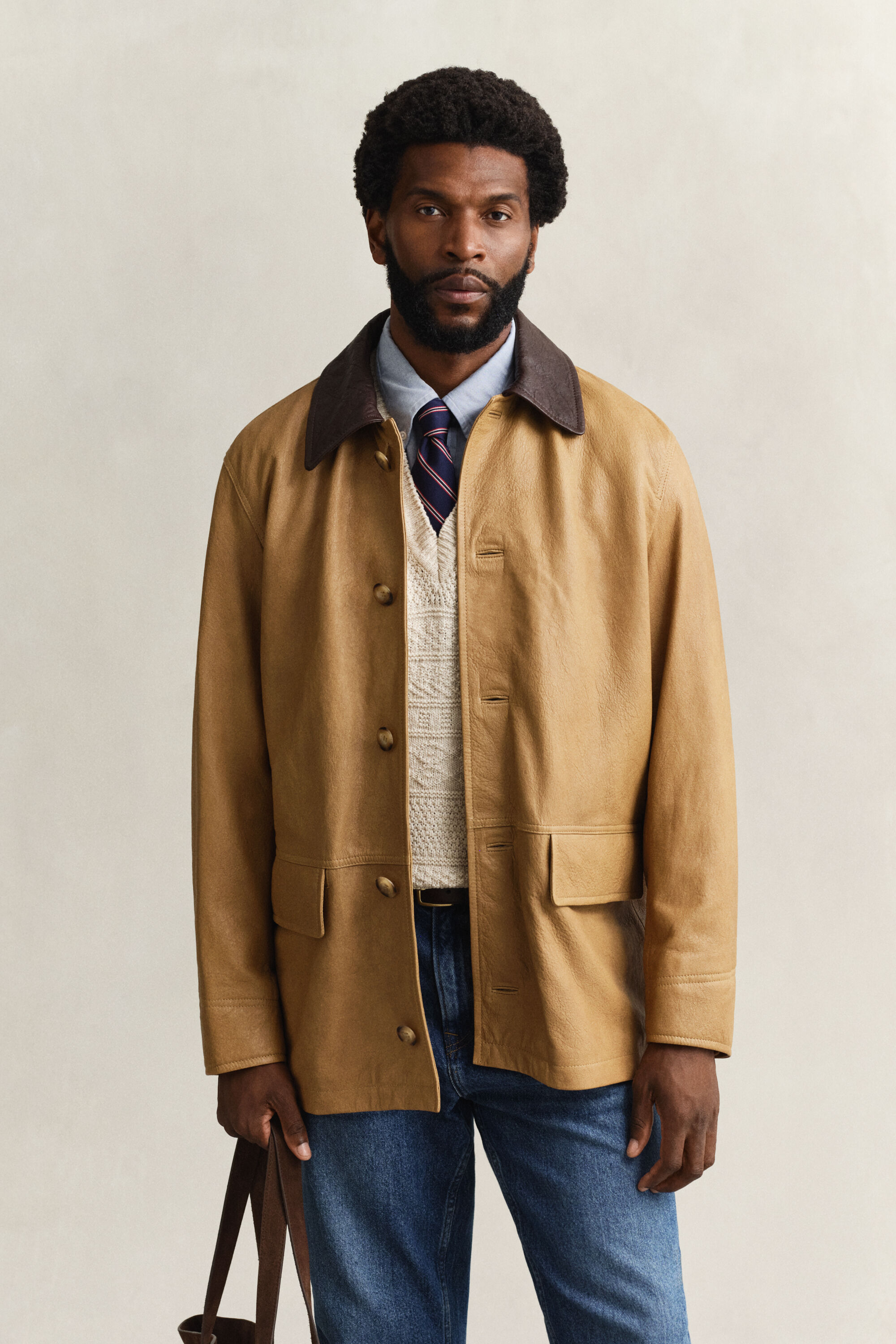 Giacca Decker in pelle