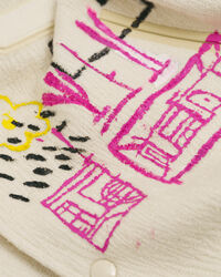 Giacca varsity boucl&eacute; Blank Canvas Project x Harry Nuriev