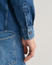 Camicia in denim oversize