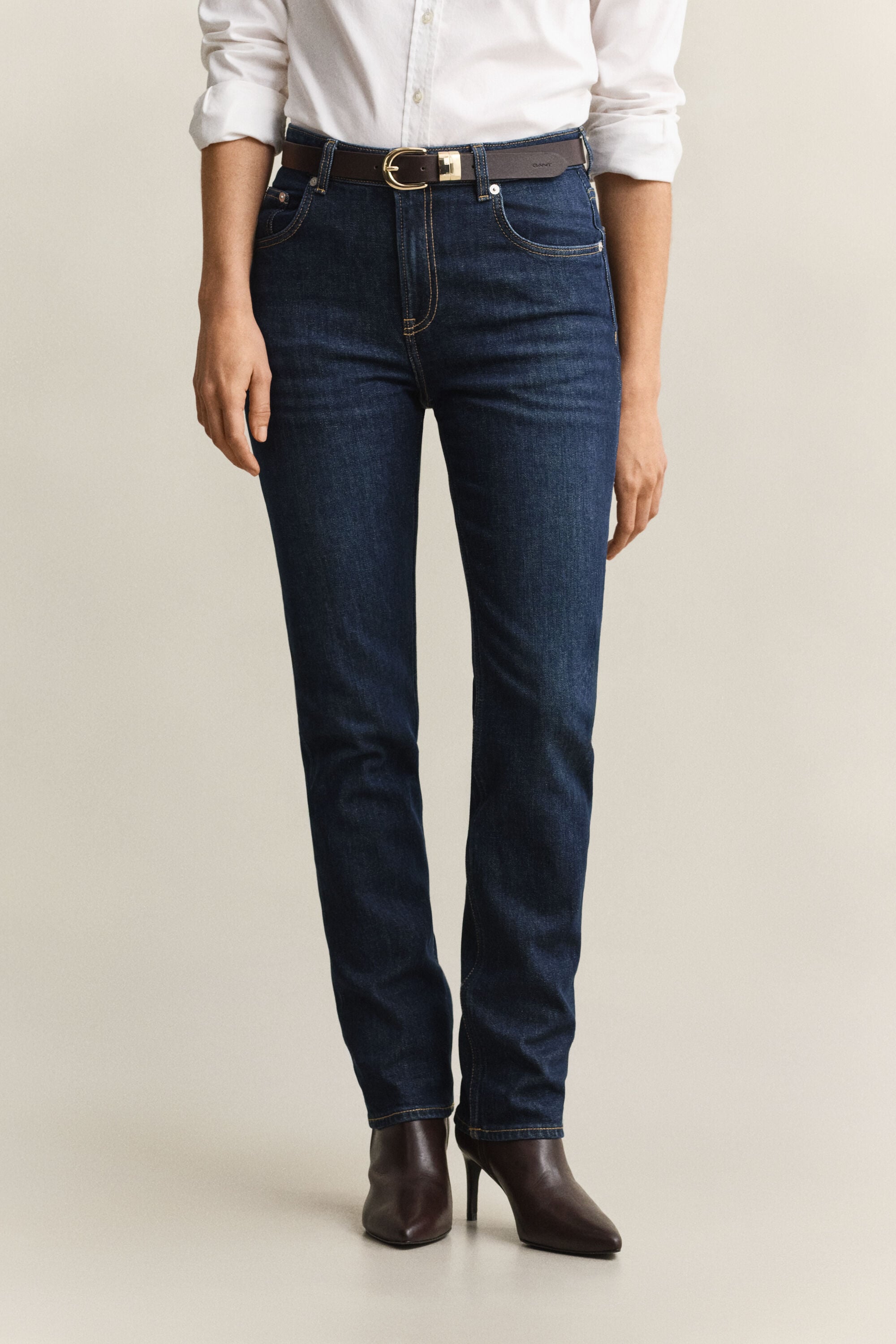 Jeans elasticizzati con gamba dritta