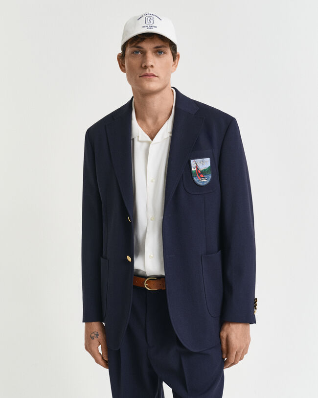 Blazer Club con stemma relaxed fit