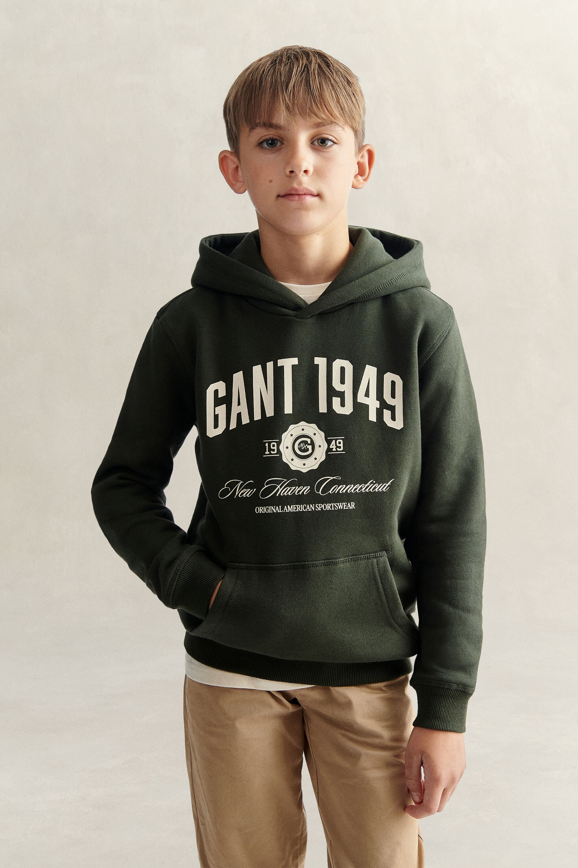 Felpa con cappuccio Collegiate Teen Boys
