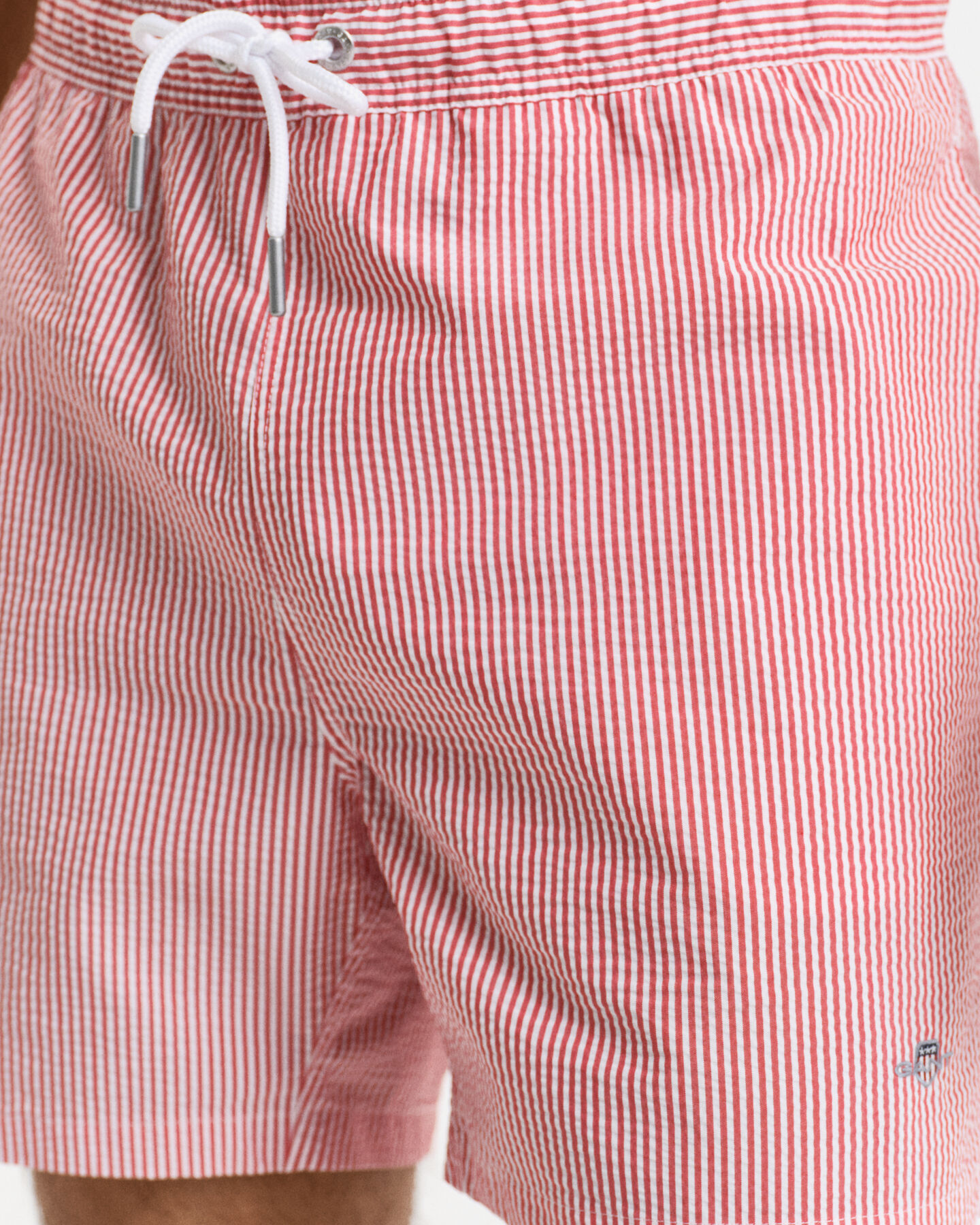 Pantaloncini da bagno in seersucker