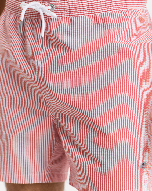 Pantaloncini da bagno in seersucker