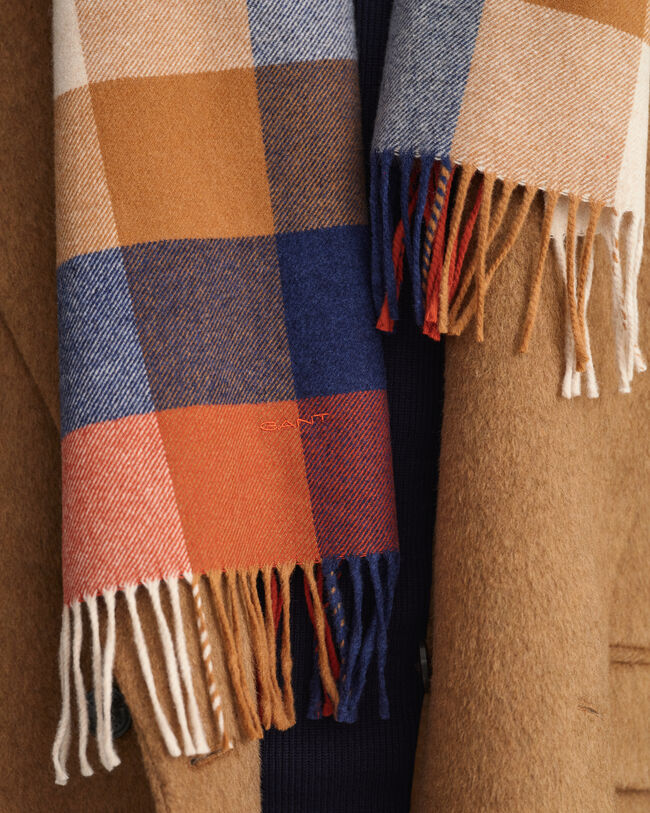Sciarpa a quadri multicolore