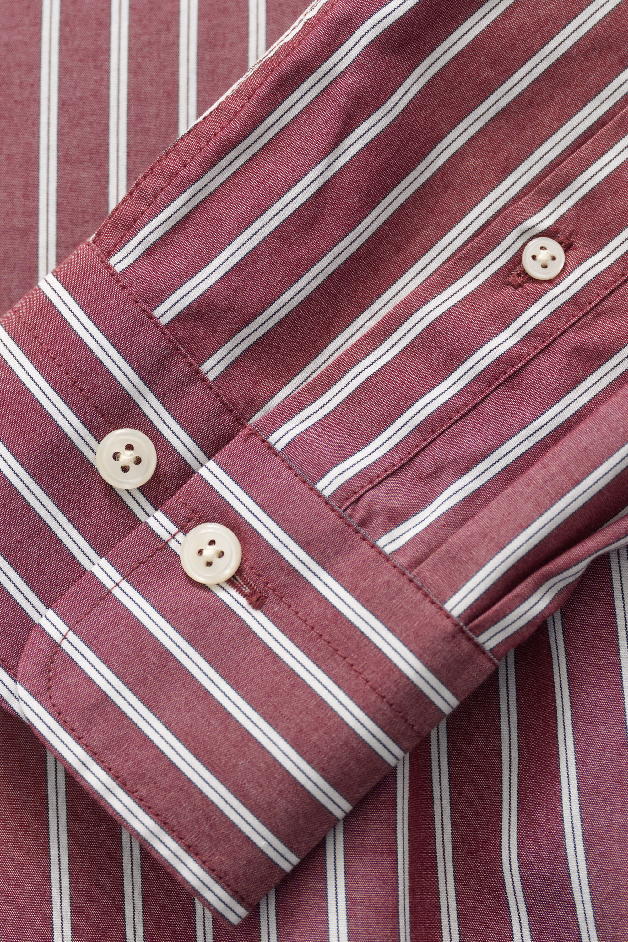 Camicia in popeline a righe