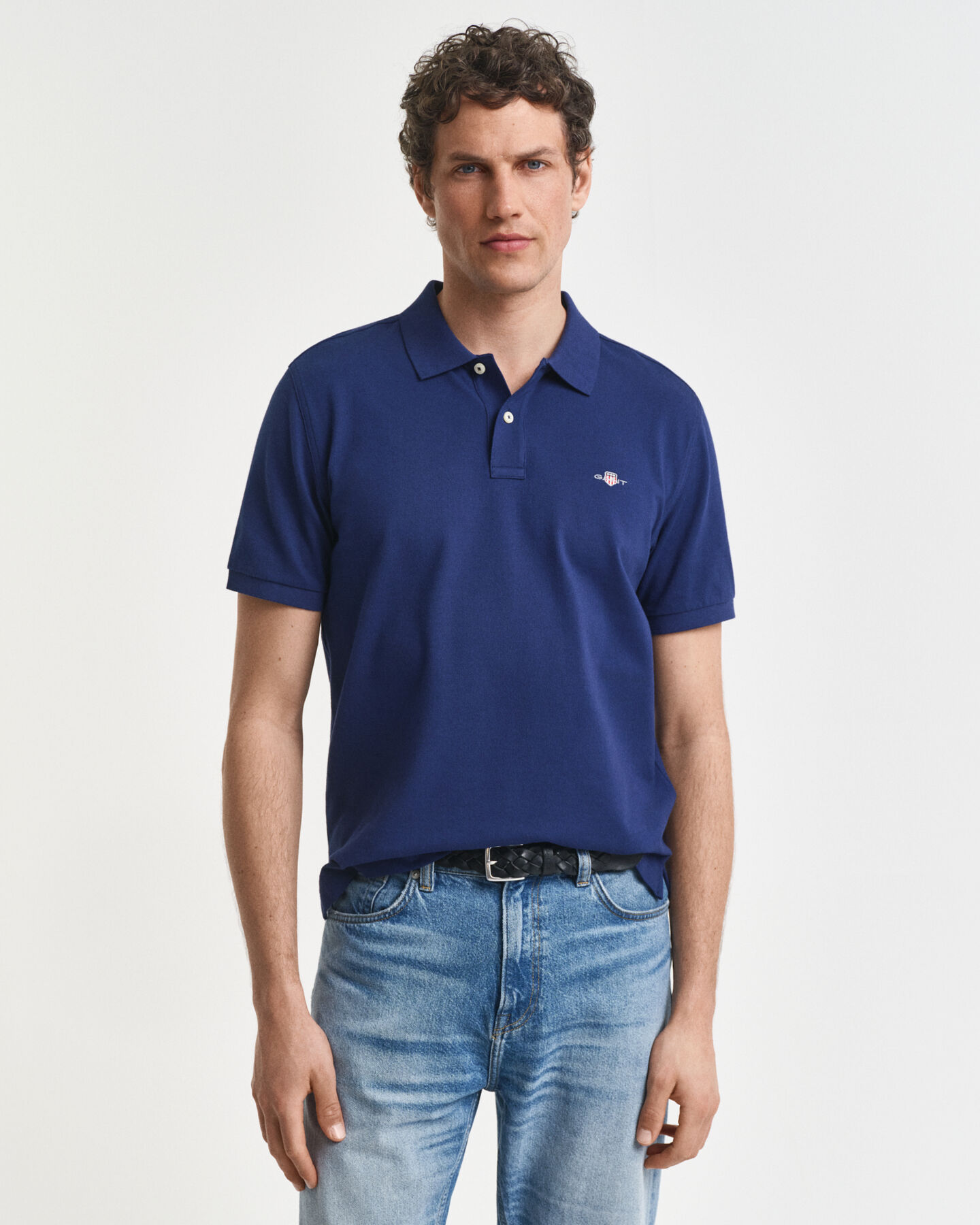 Polo Shield in piqué regular fit