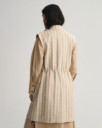 Gilet in jaquard a catena