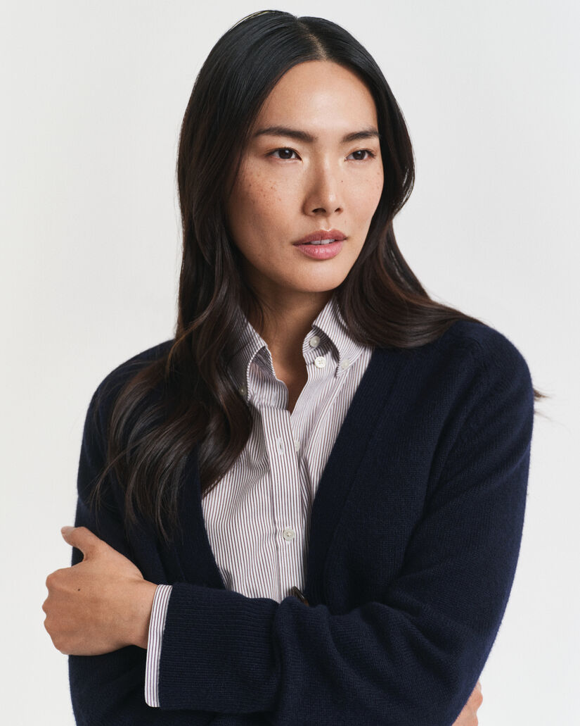 Cardigan in lana misto cashmere