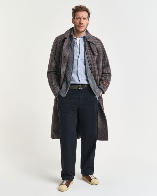 Maglia micro testurizzata con zip