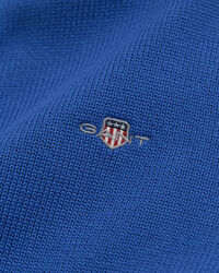 Maglia in cotone casual con zip corta