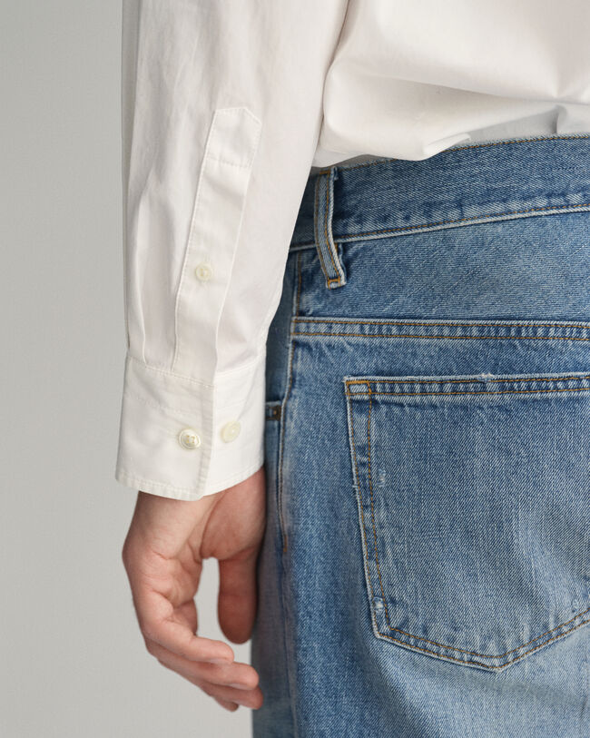 Camicia in popeline relaxed fit