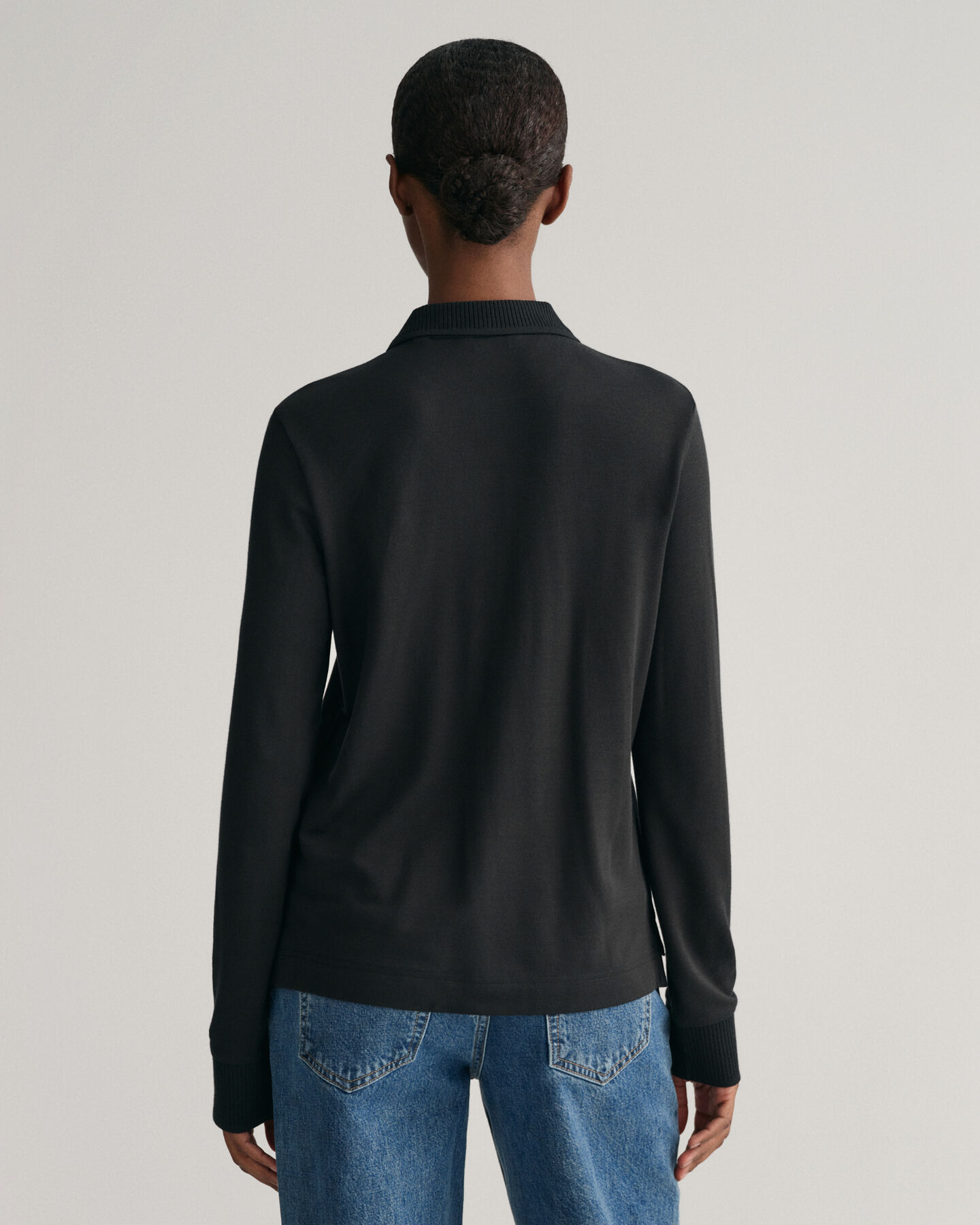 Polo a maniche lunghe con colletto