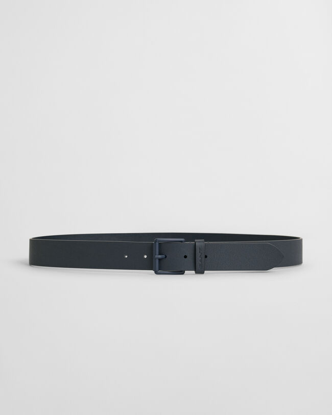 Cintura tono su tono in pelle con fibbia