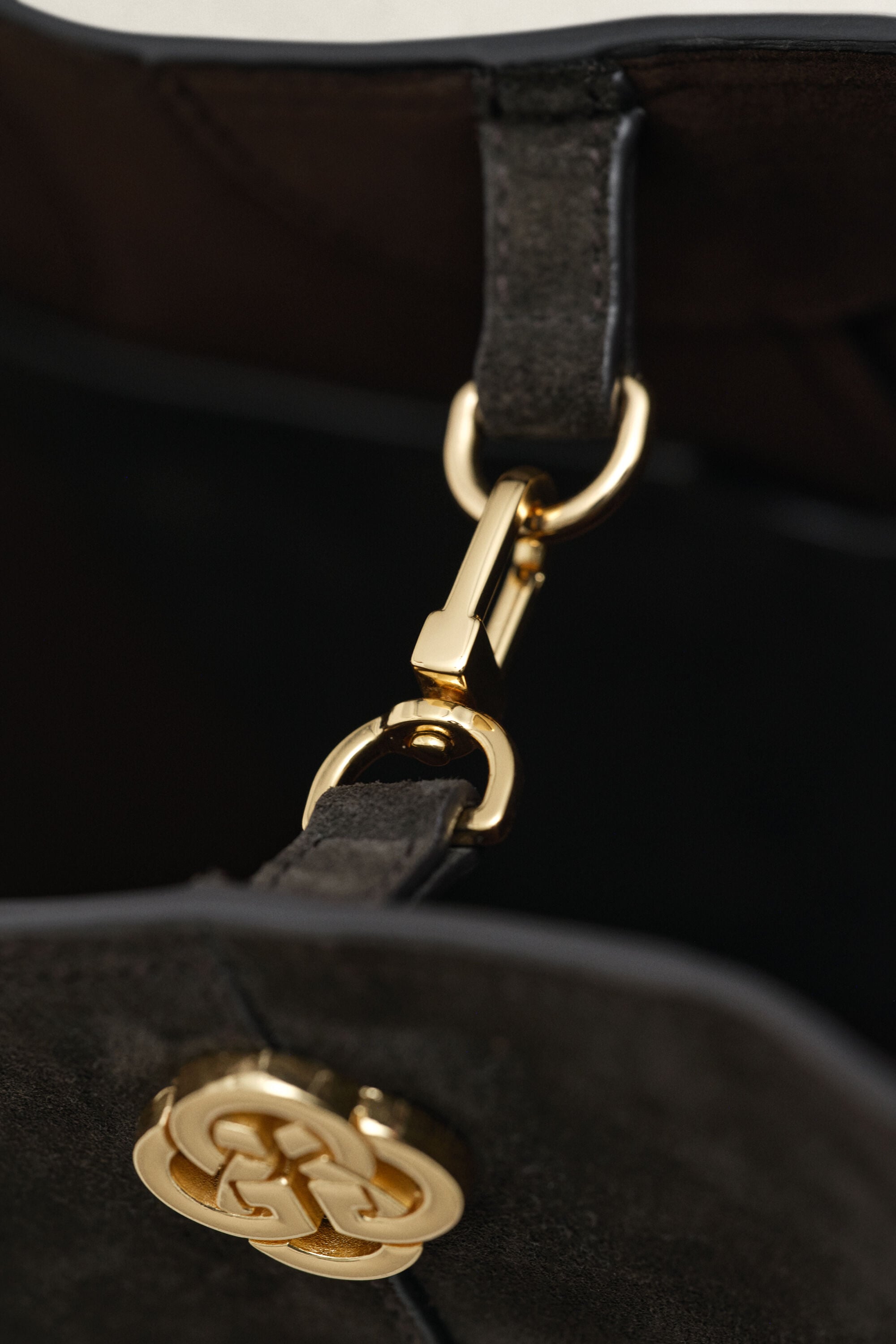 Borsa tote in camoscio