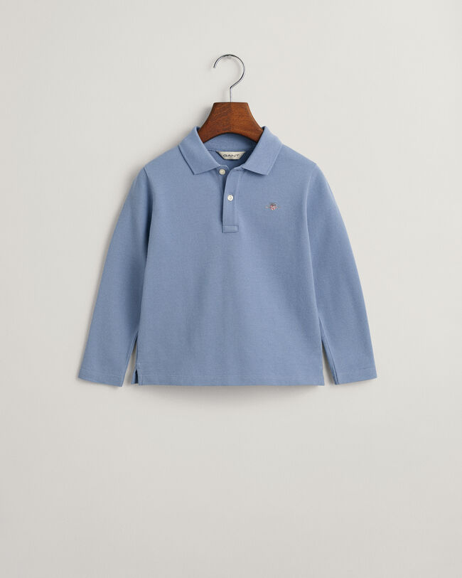 Polo in piqu&eacute; a maniche lunghe Shield Kids