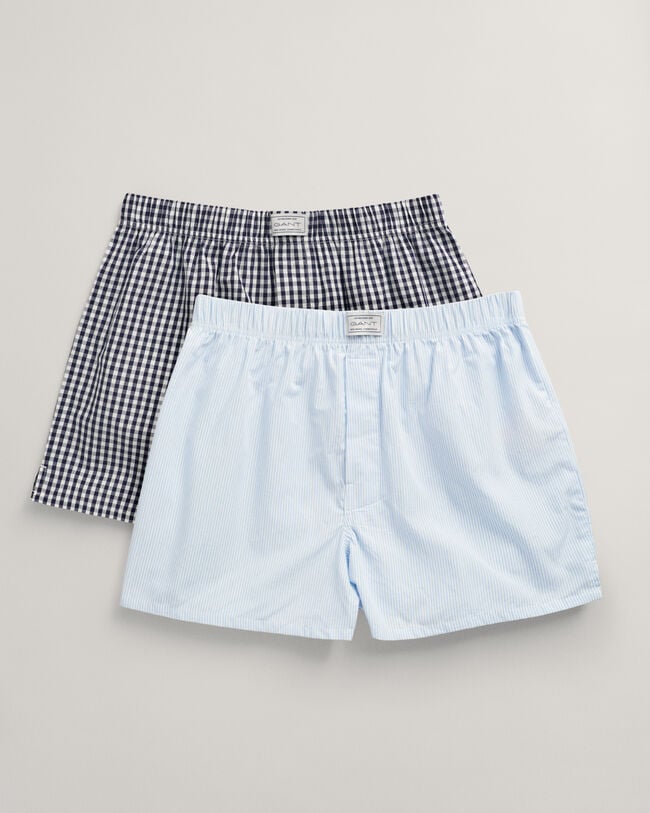 2-Pack Striped and Gingham Boxers