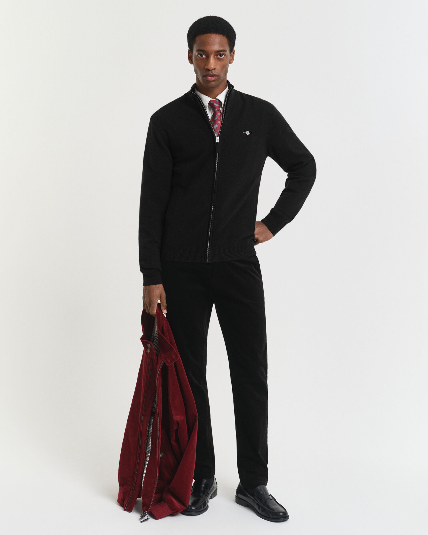 Pantaloni chino in velluto a coste slim fit