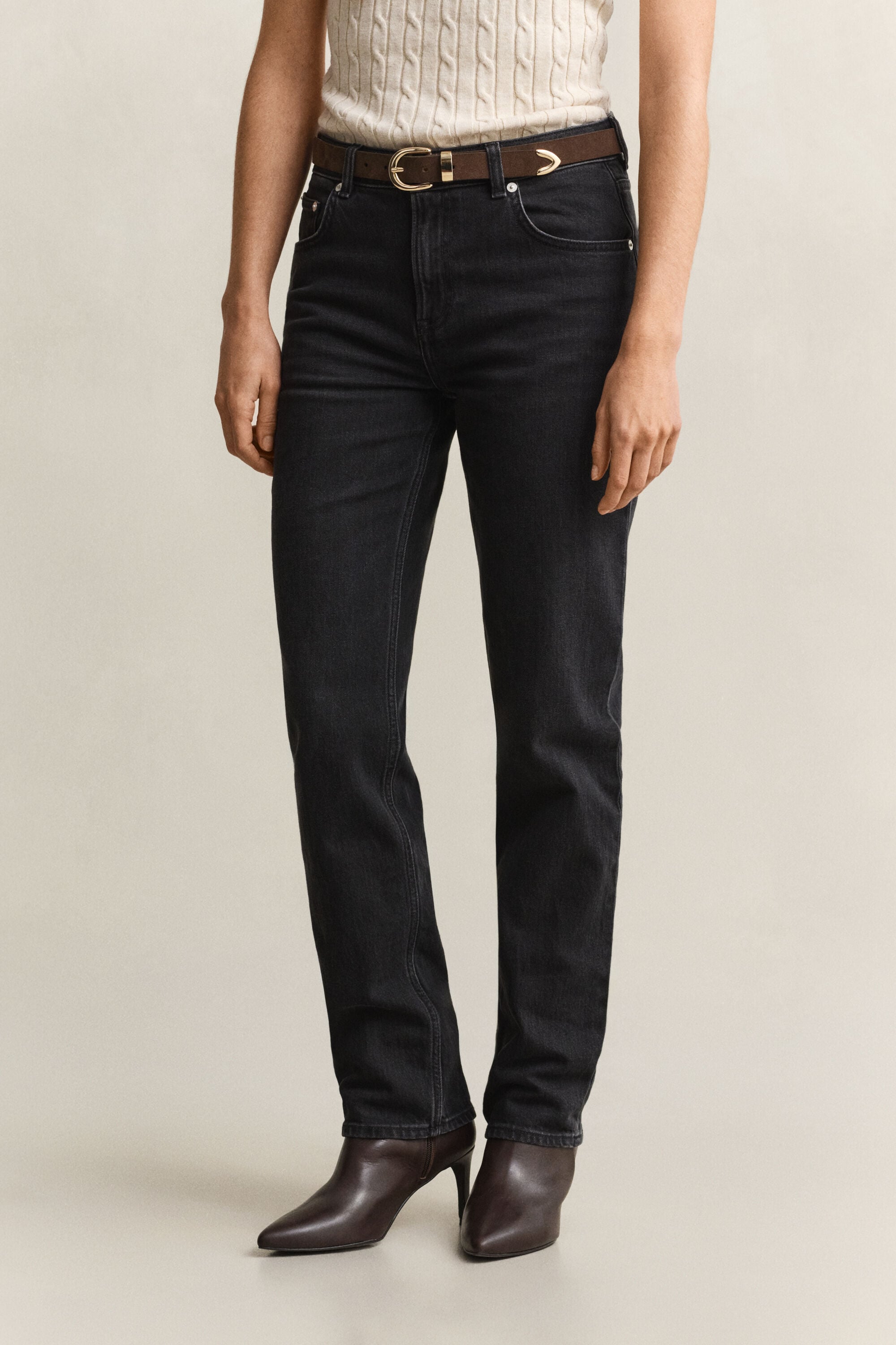 Jeans elasticizzati con gamba dritta