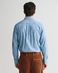 Camicia indaco in chambray regular fit