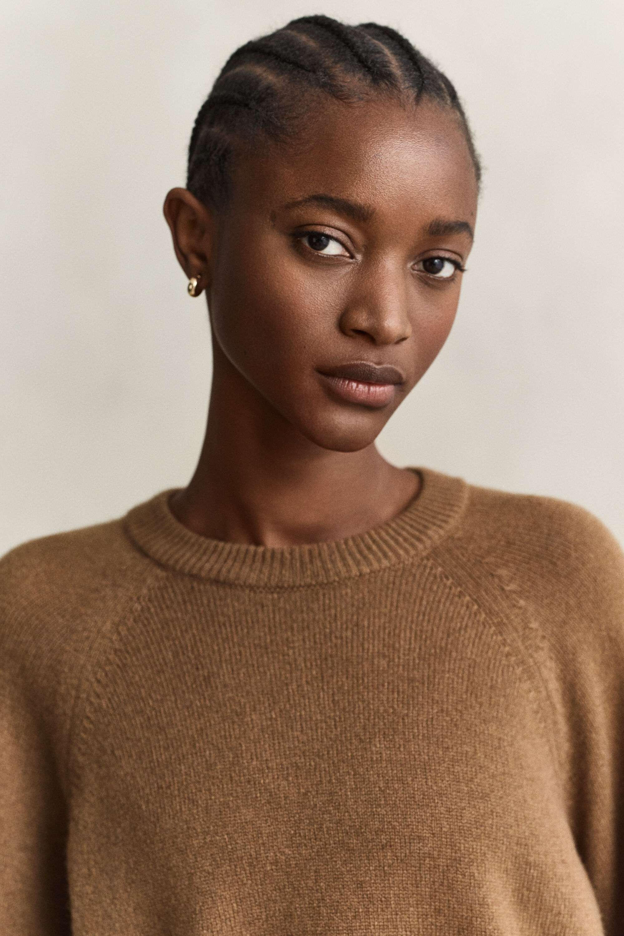 Maglia girocollo in lana cashmere