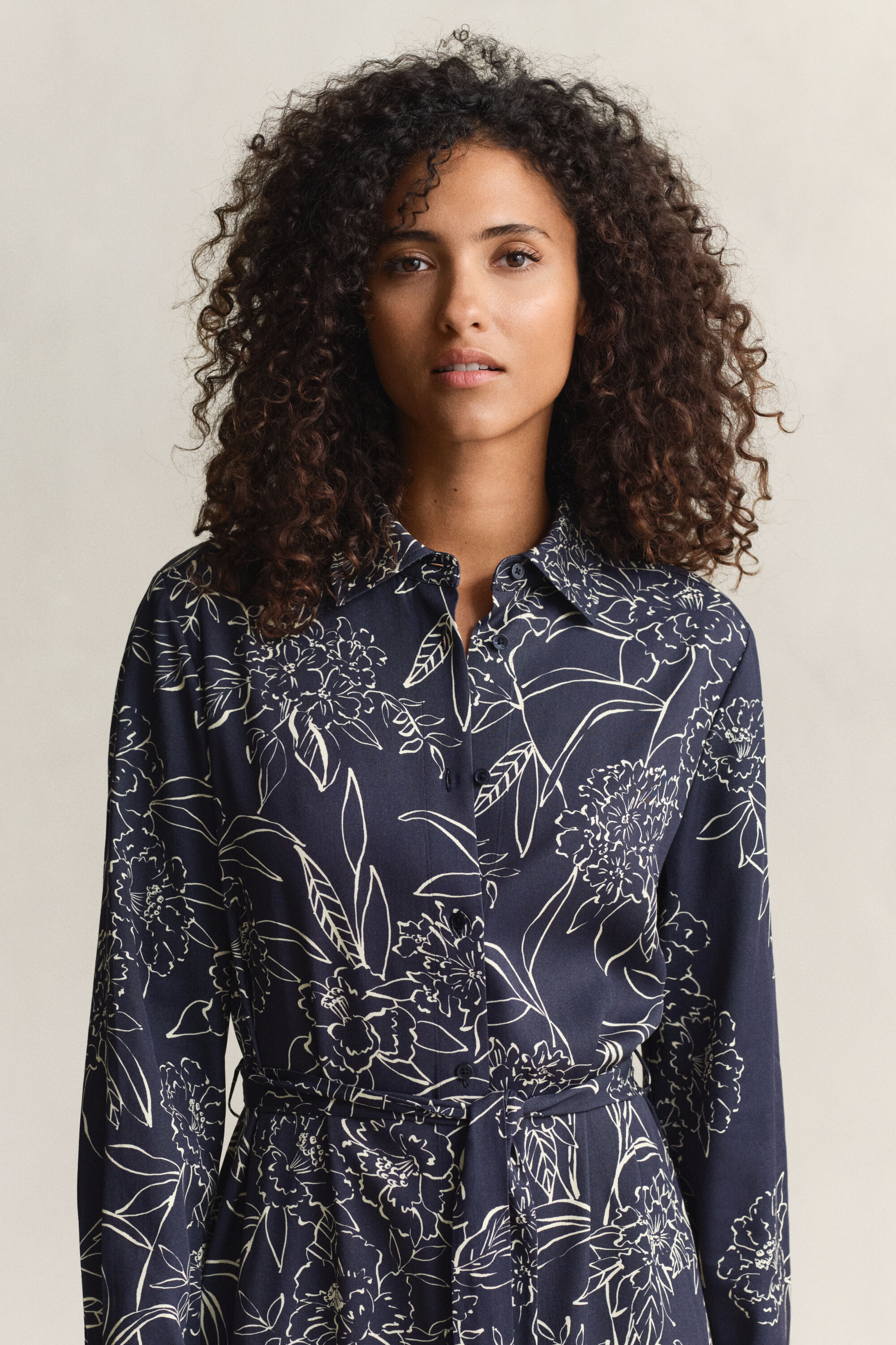 Abito chemisier con stampa Floral Print