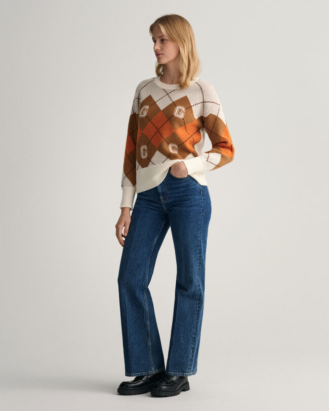 Maglia girocollo Argyle