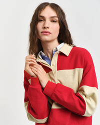 Rugger colour block in piqué a rilievo