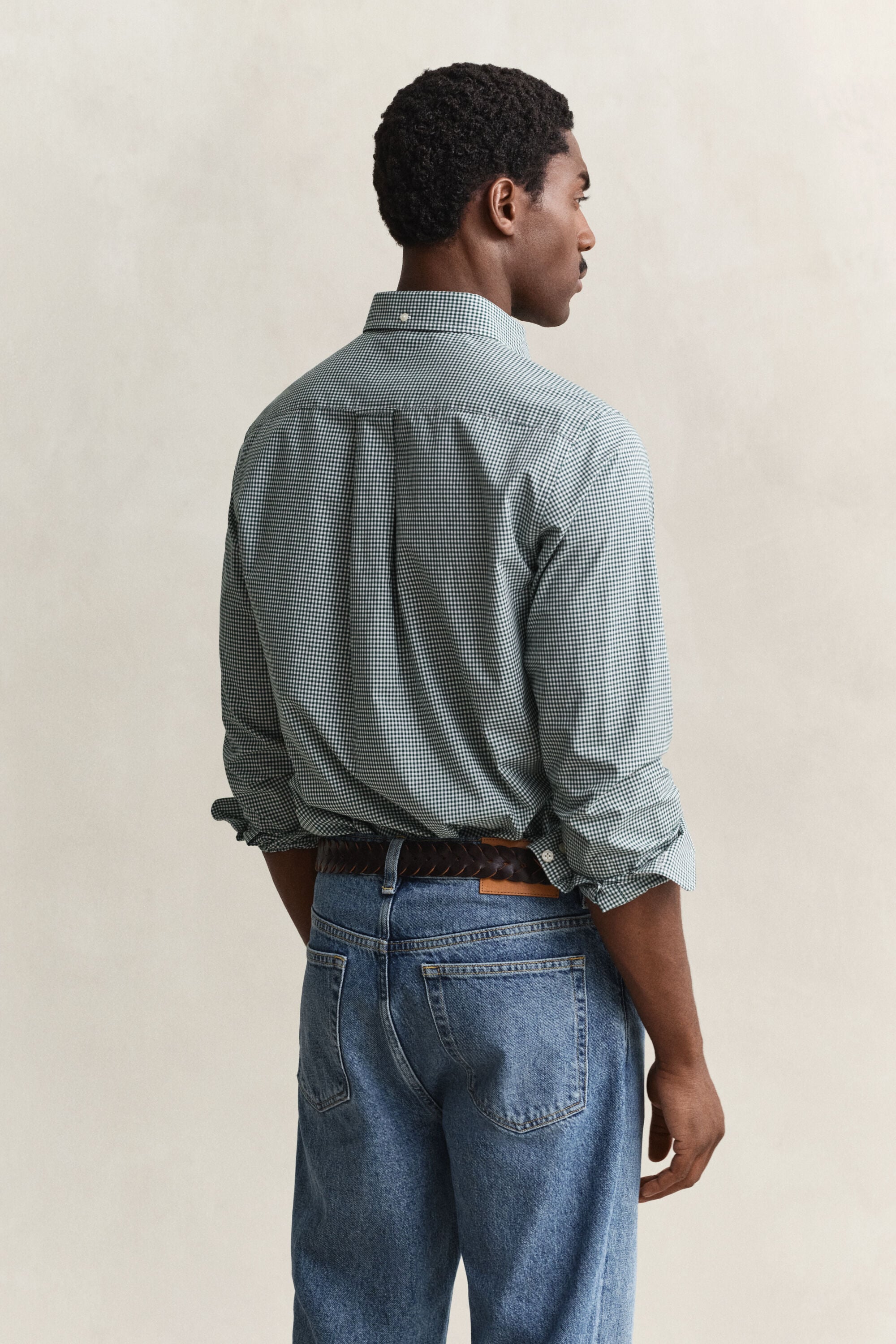 Camicia classica in popeline percalle