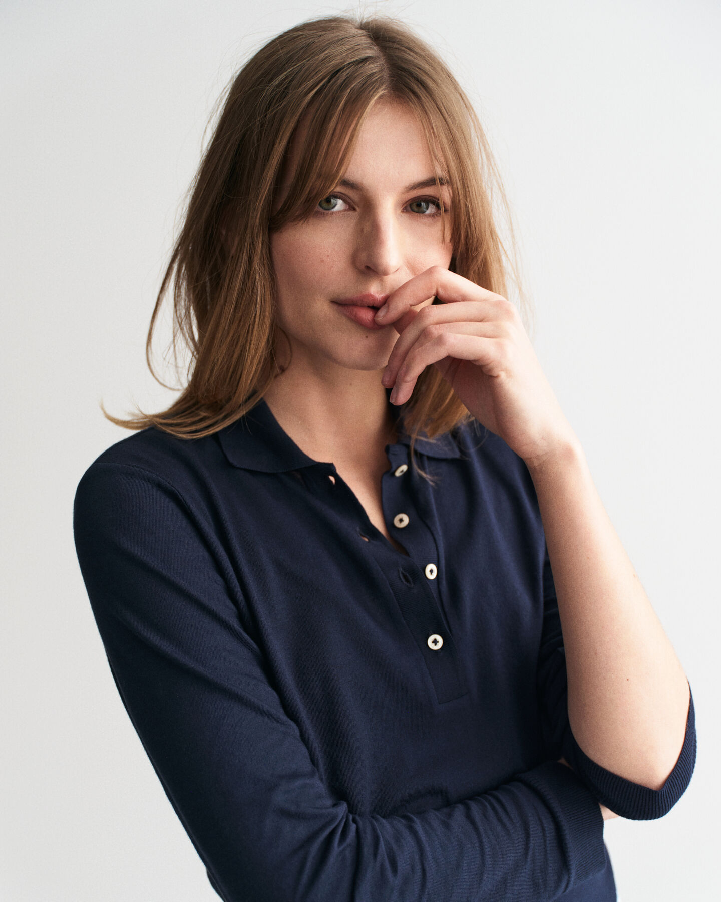 Polo maniche lunghe senza cuciture