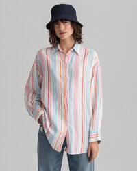 Camicia a righe assortite oversize