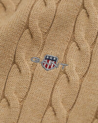 Maglia a collo alto in cotone a trecce