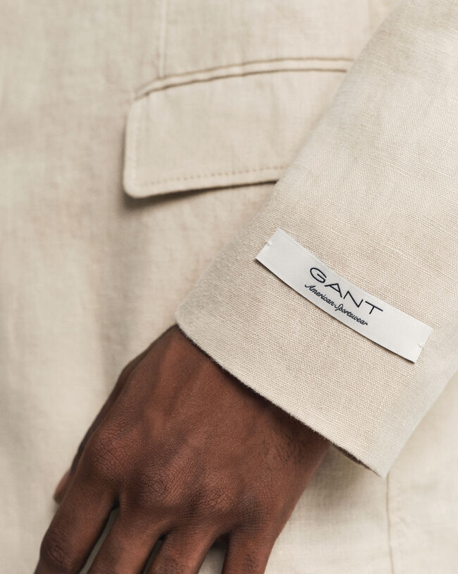 Blazer in lino regular fit