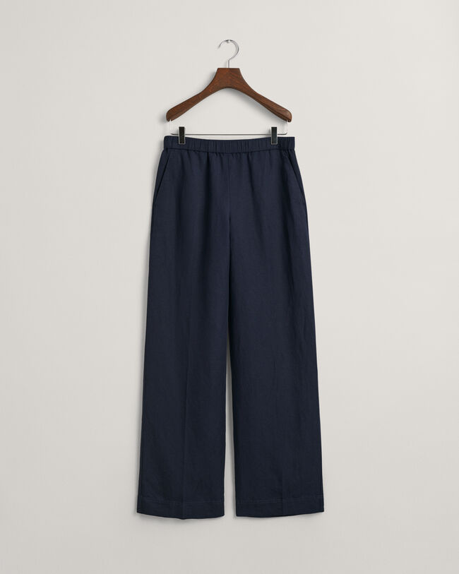Pantaloni Pull-on in misto lino relaxed fit