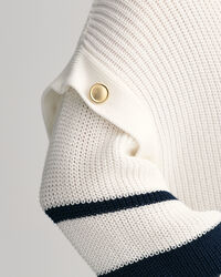 Maglia girocollo a righe oversize