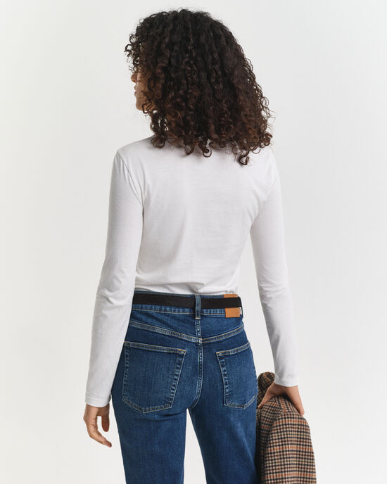 T-shirt a maniche lunghe in cotone leggero