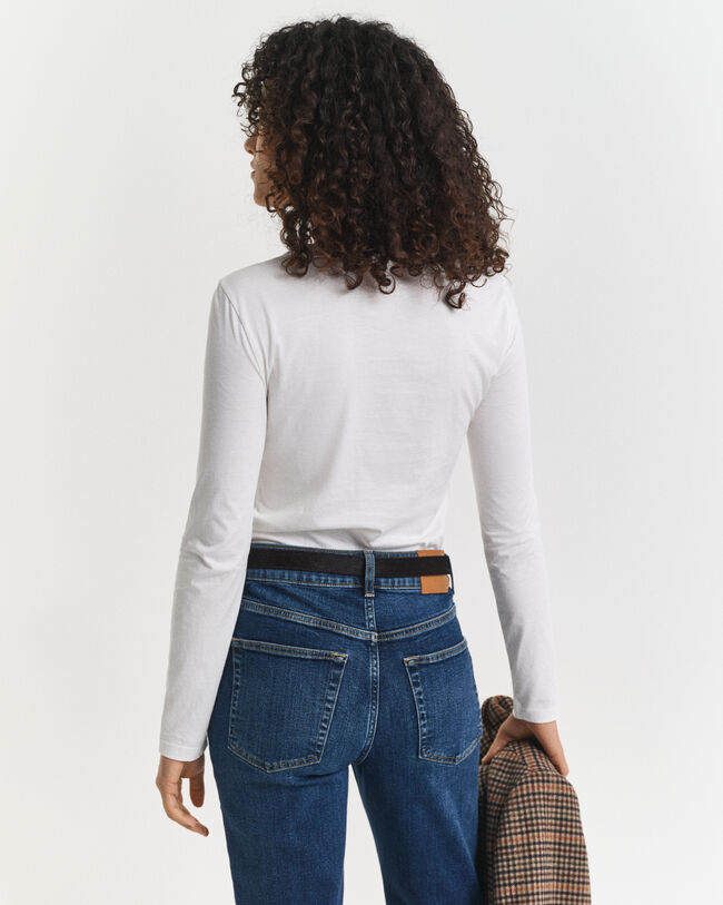 T-shirt a maniche lunghe in cotone leggero