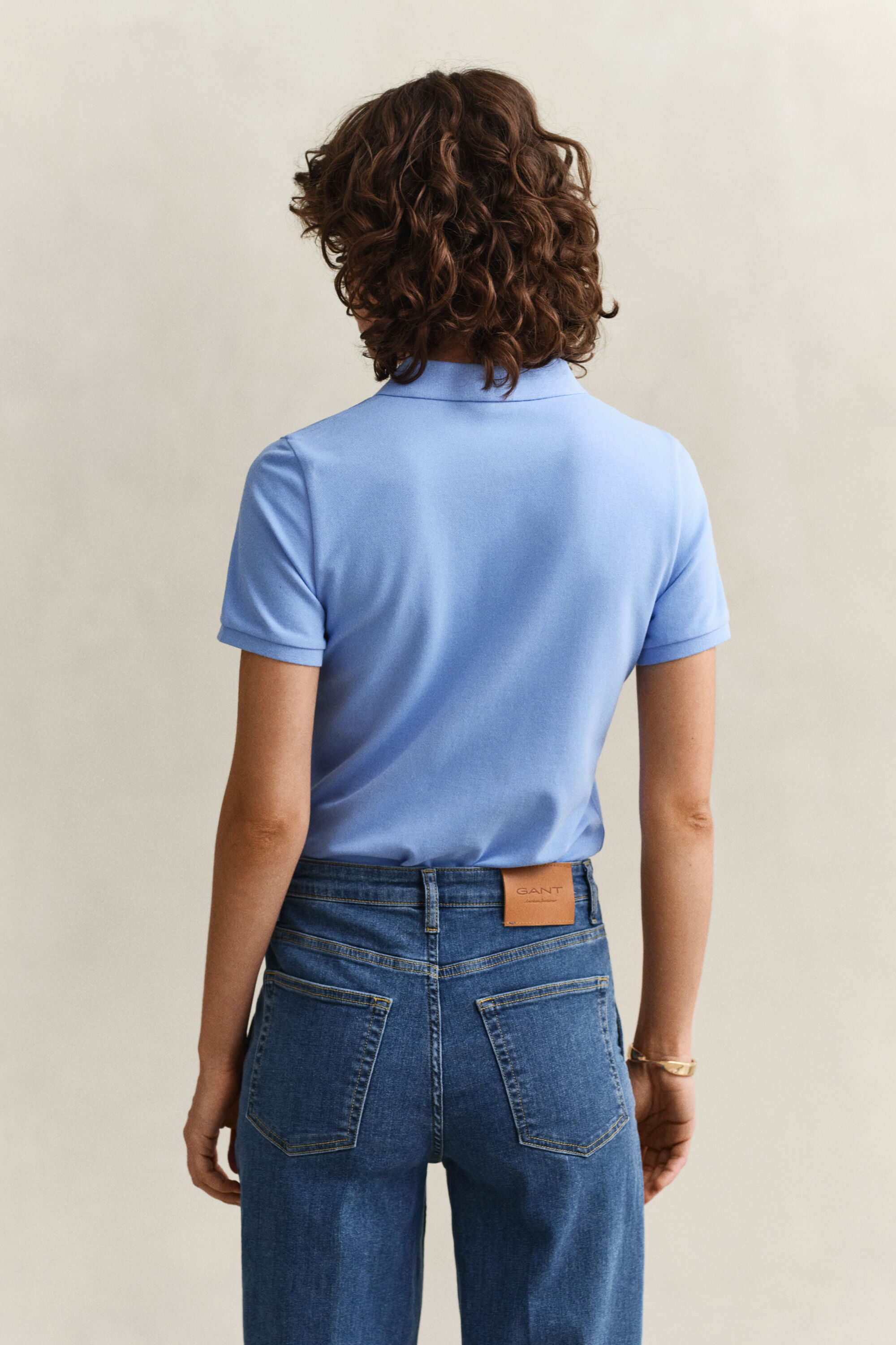 Polo in piqué a contrasto