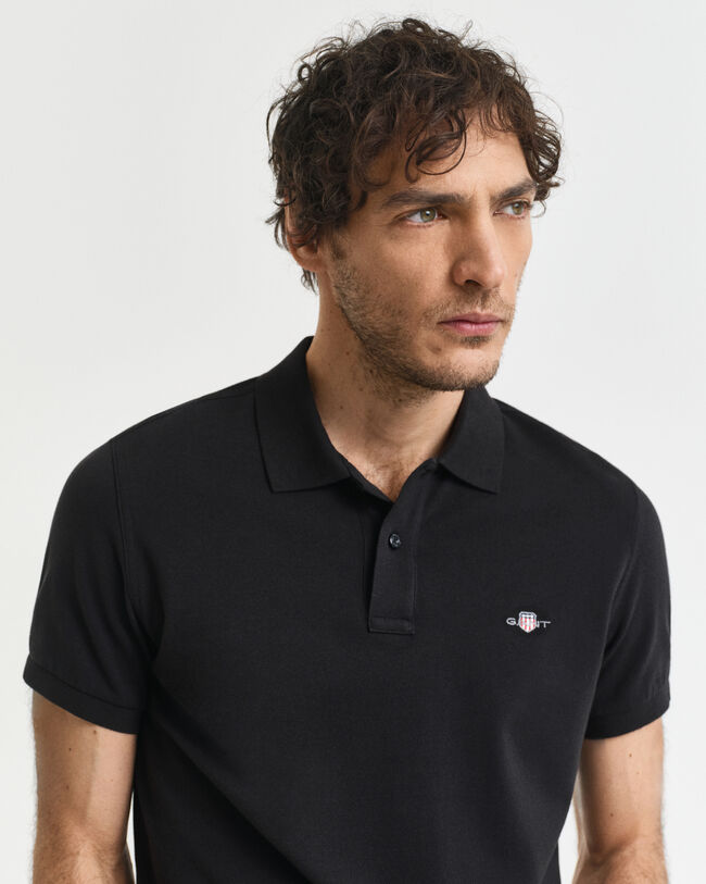 Polo Shield in piqué slim fit