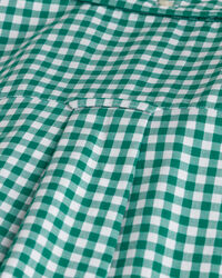 Camicia maniche corte a nei classici quadri percalle in popeline regular fit