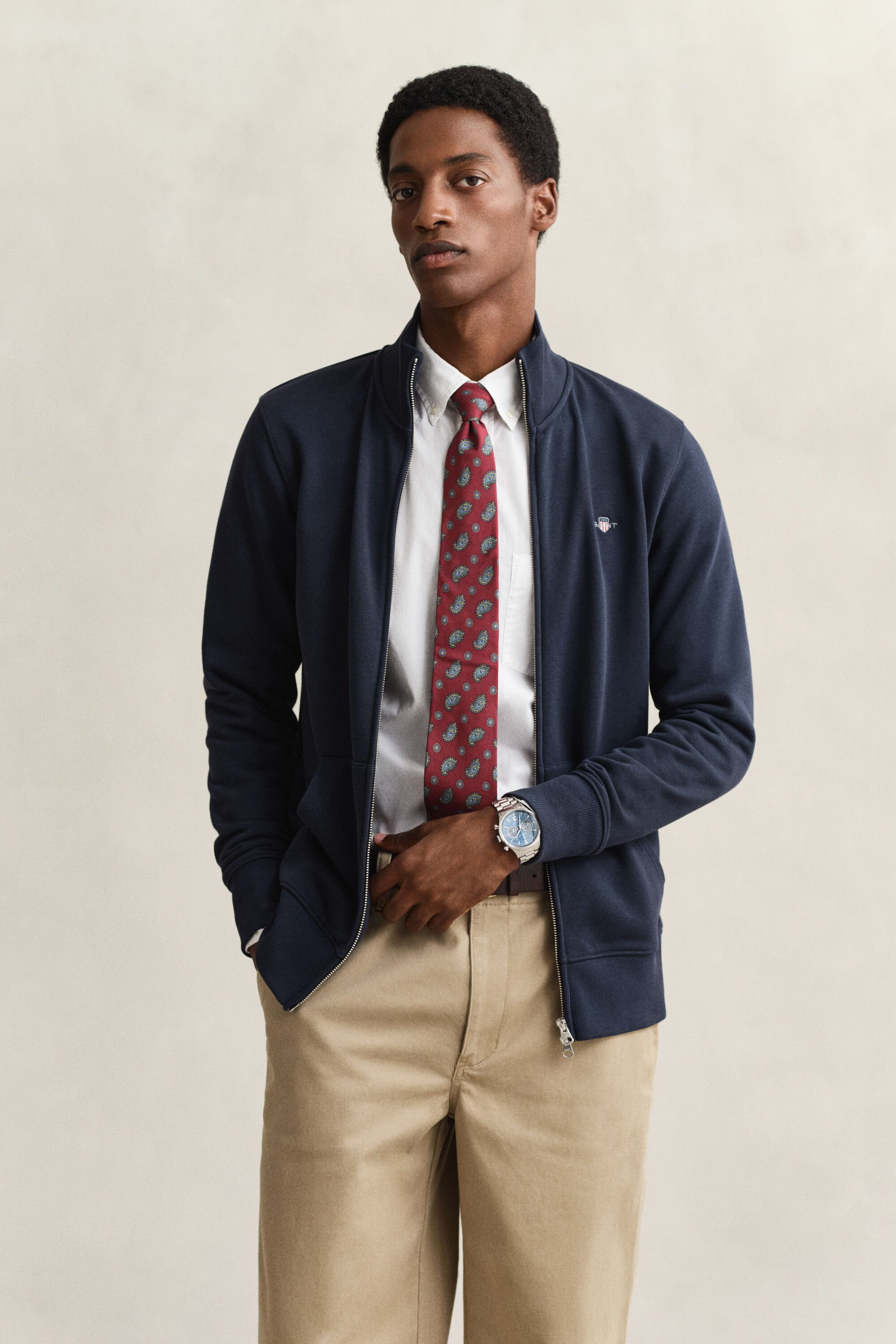 Felpa Shield con zip