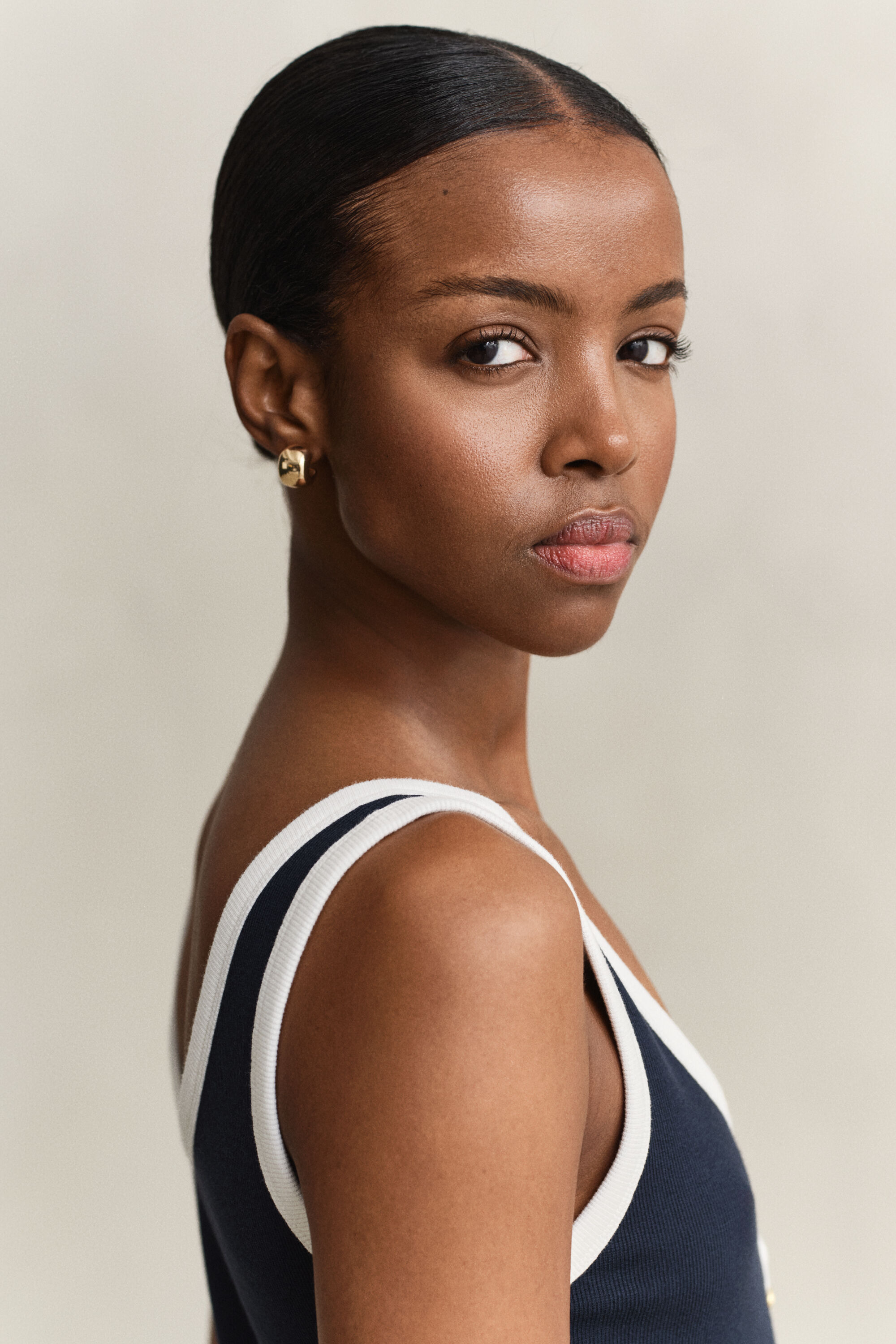 Abito canotta a coste