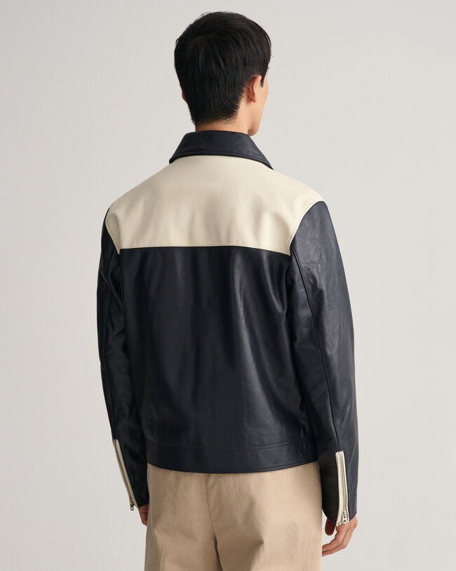 Giacca in pelle corta