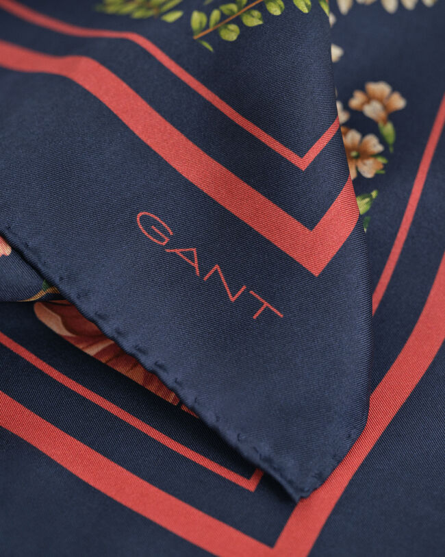 Foulard di seta con stampa a fiori