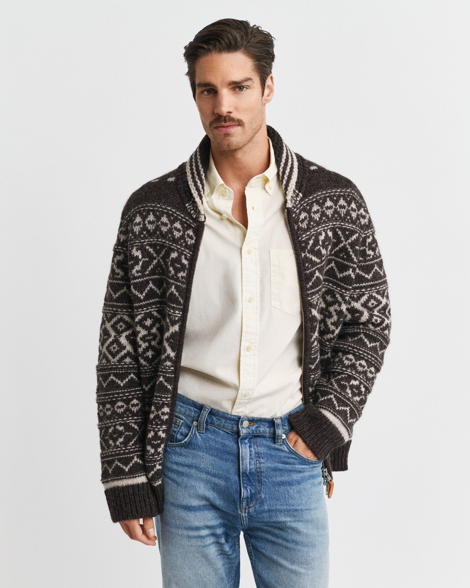 Cardigan jacquard