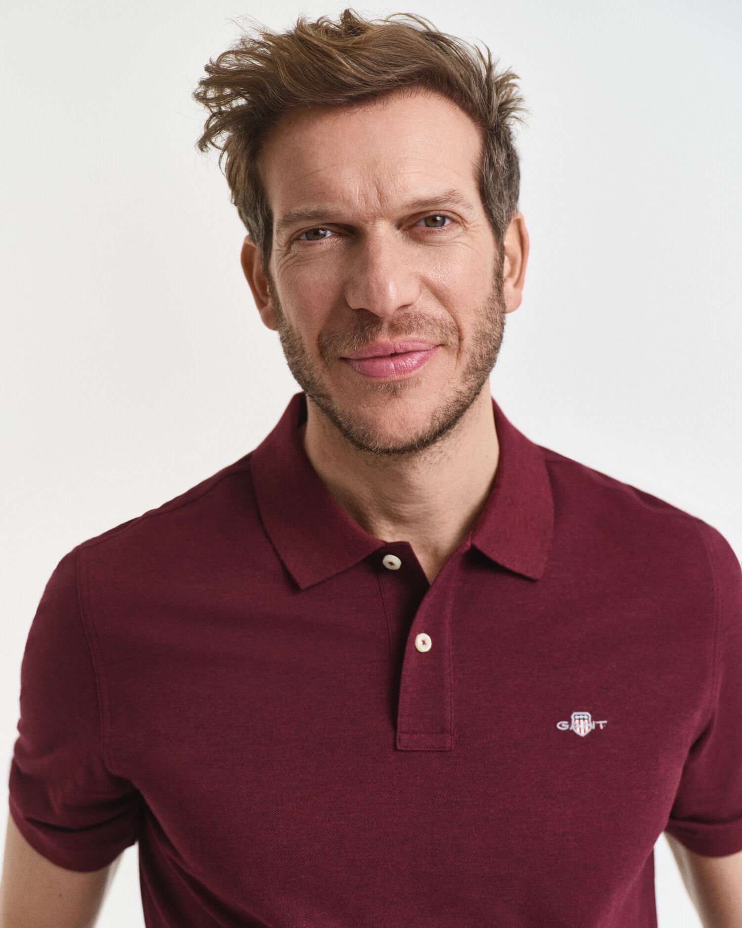 Polo Shield in piqué regular fit