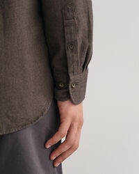 Camicia in flanella con motivo a spina di pesce regular fit