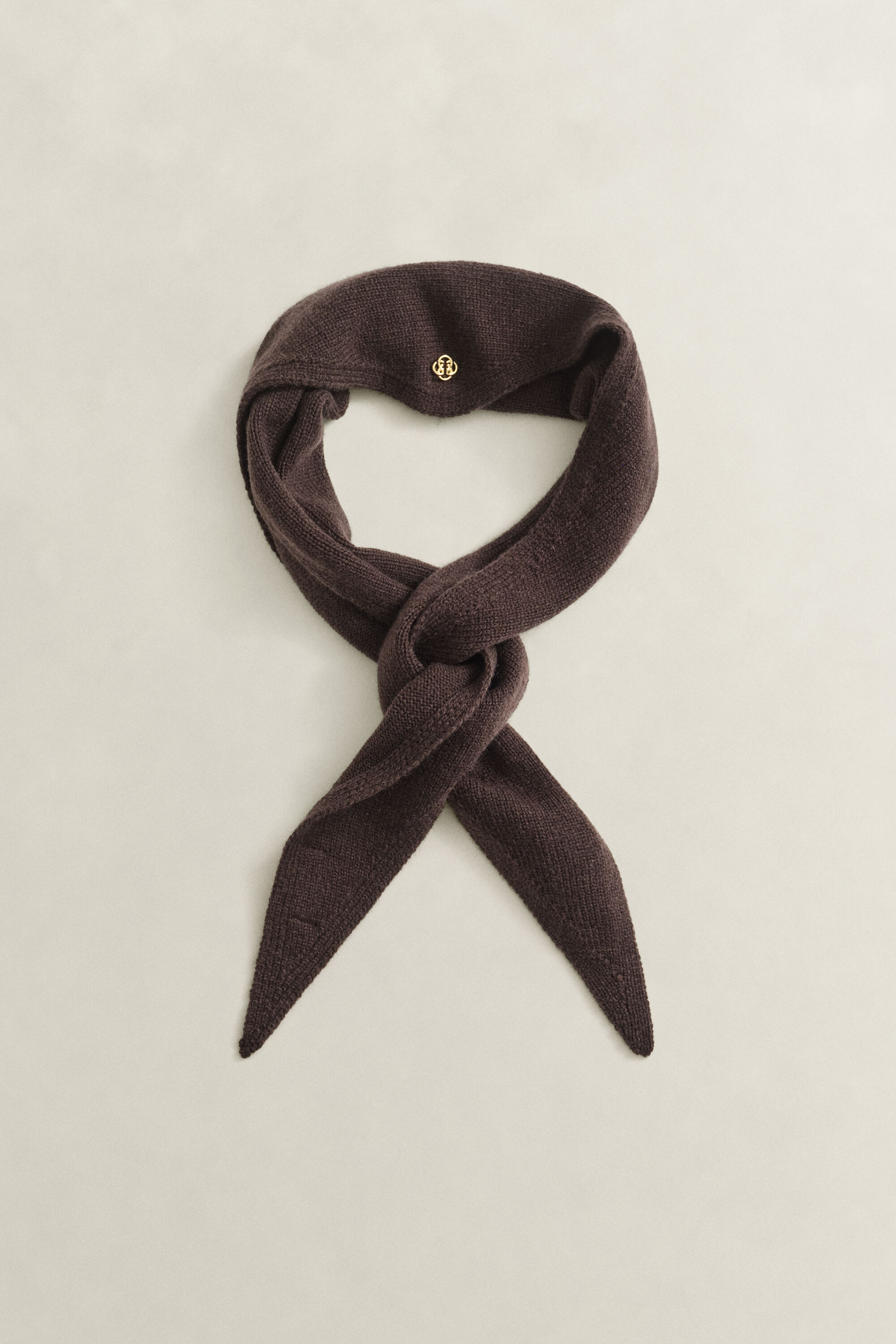 Sciarpa triangolare in lana e cashmere