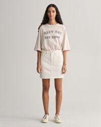 Gonna in denim bianca